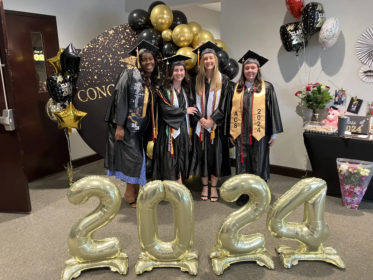 Graduates celebrating together