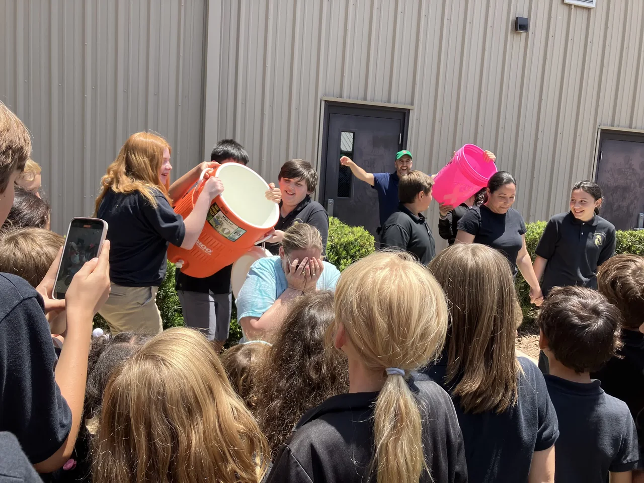 Students gathered for an activity