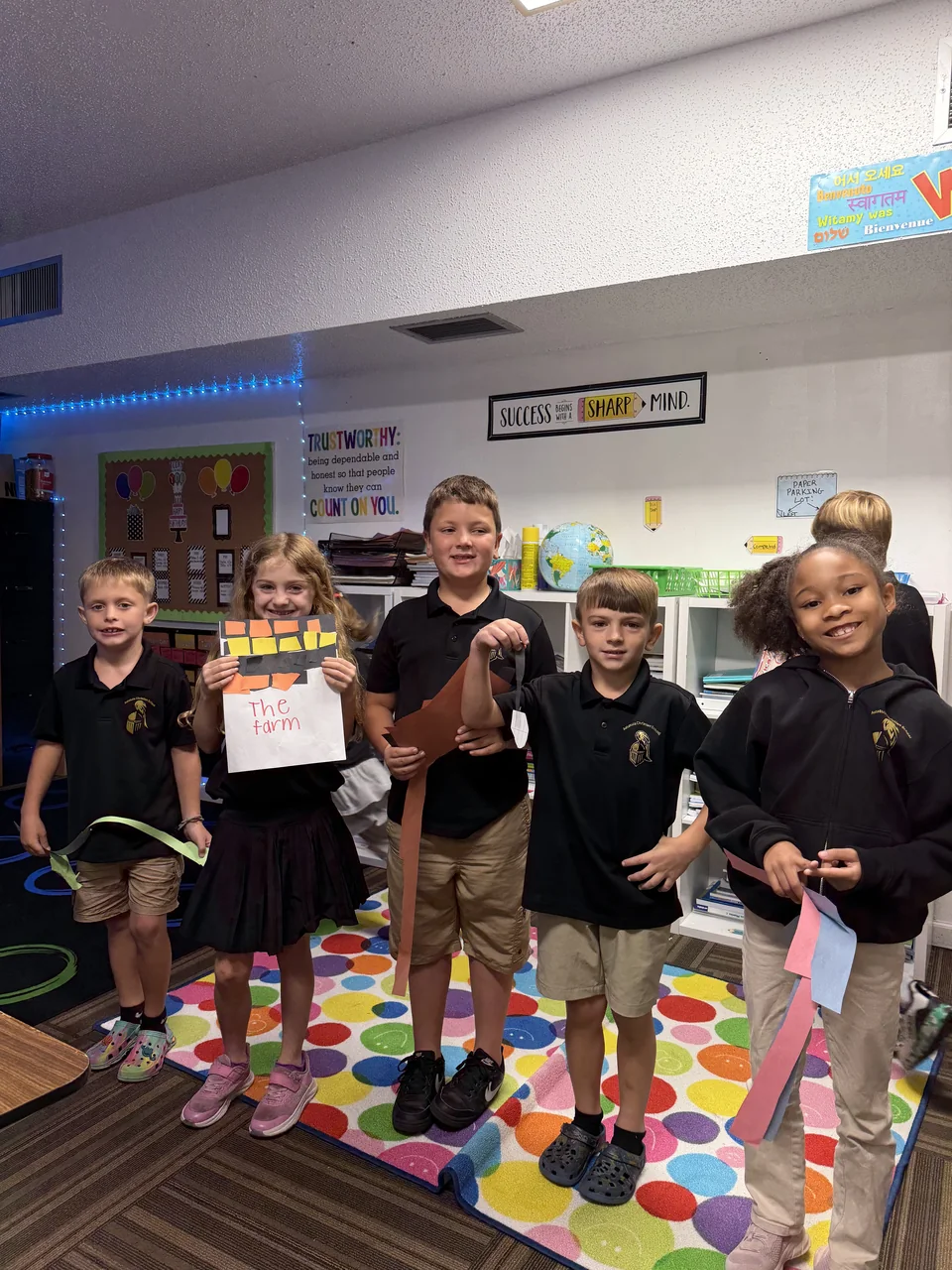Students gathered in a classroom