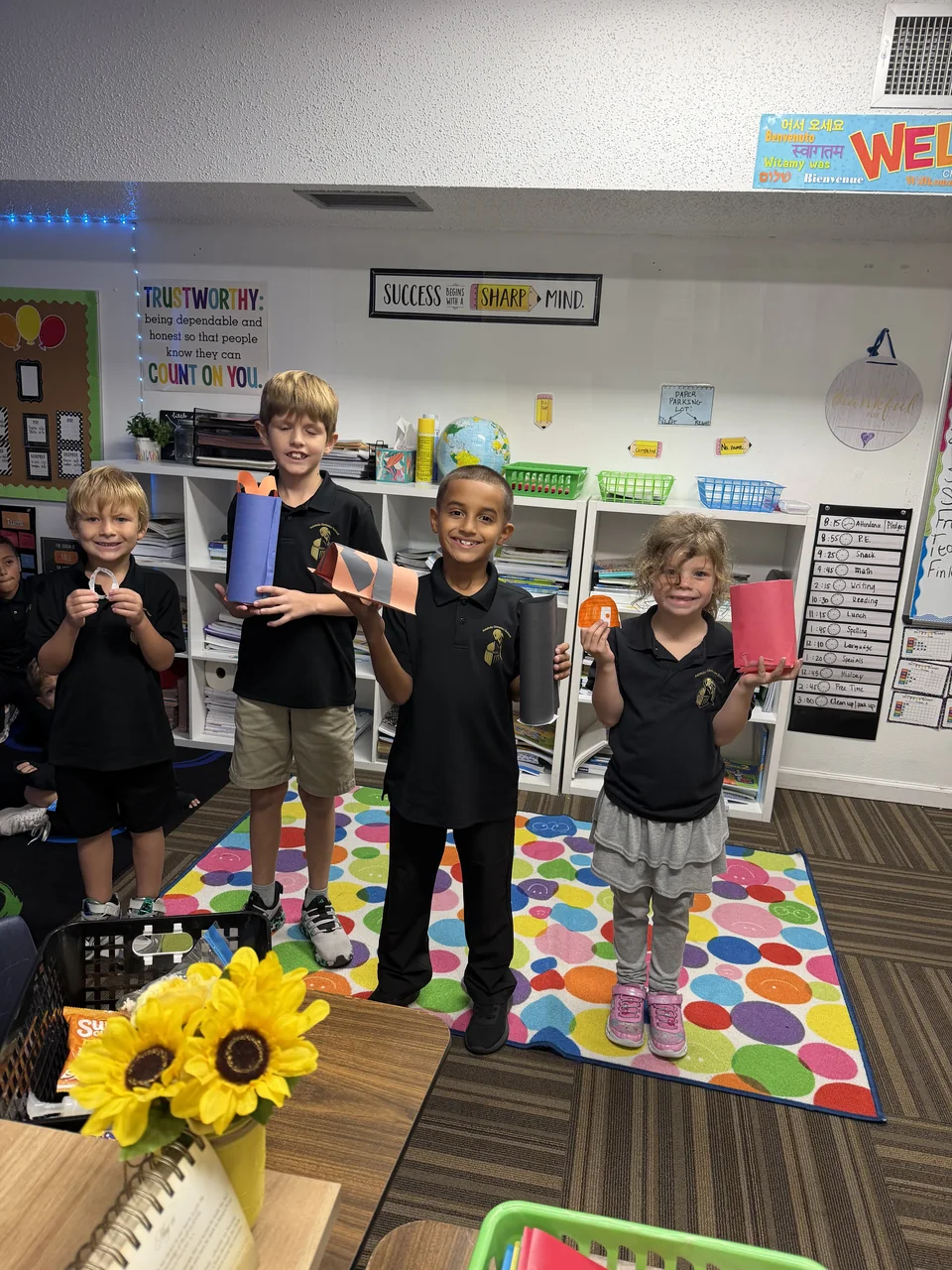 Students in a classroom