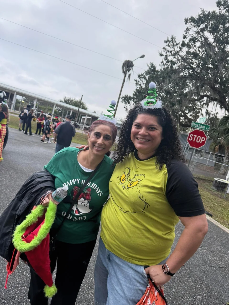 Adults at a community event